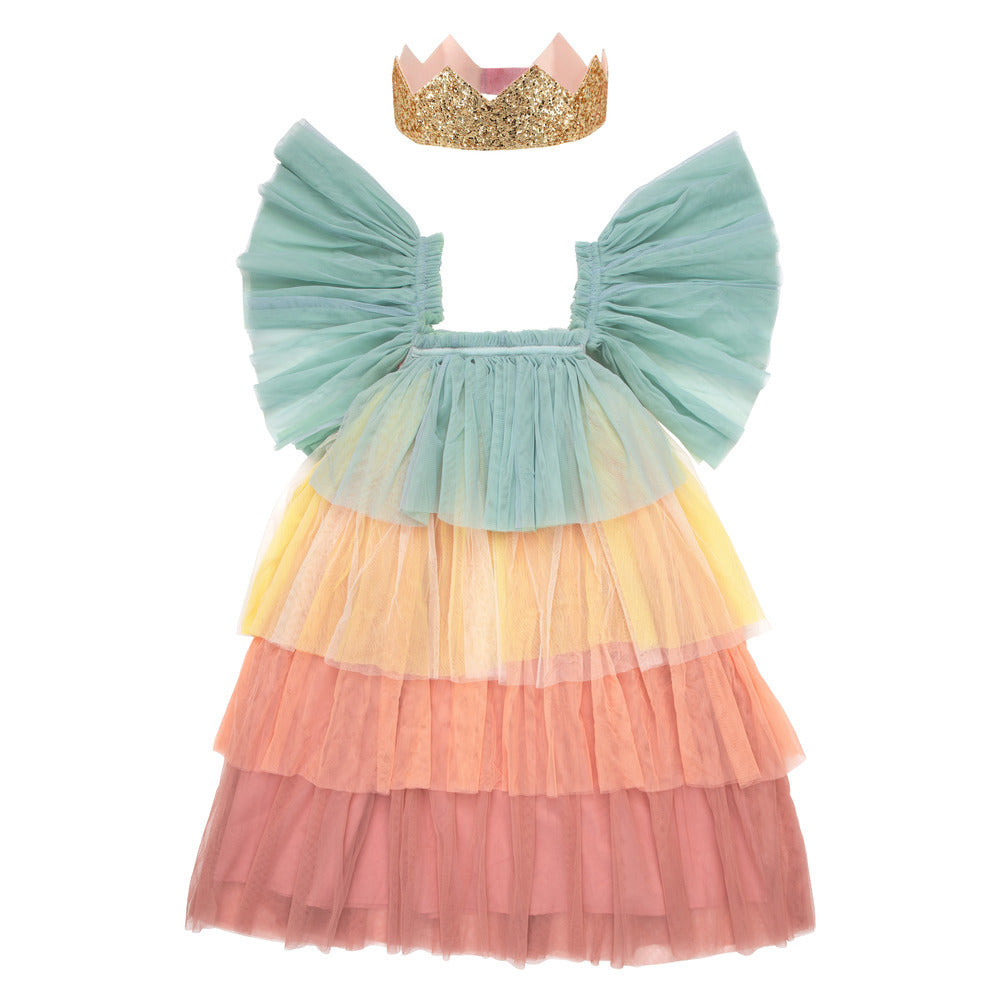 Ruffle Rainbow dress