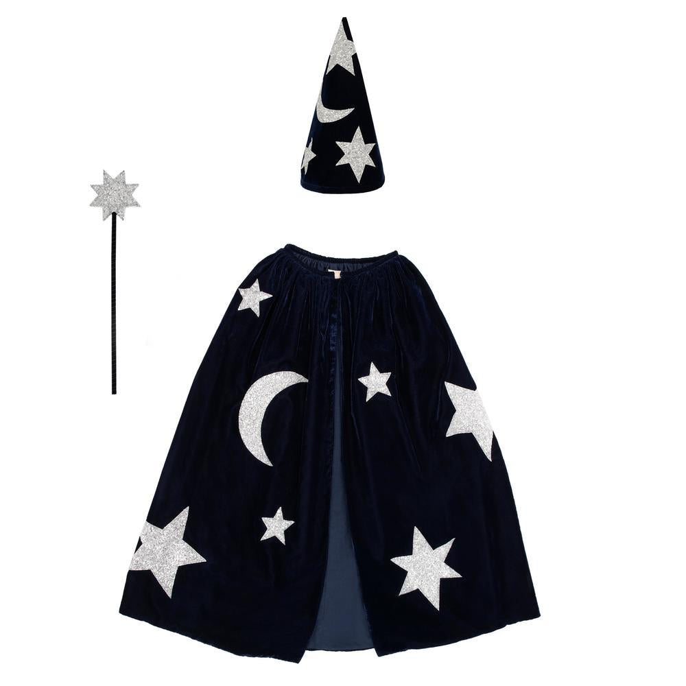 Wizard Cape , Hat and Wand