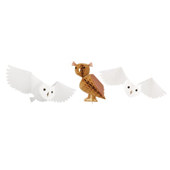 Three Honeycomb Owls