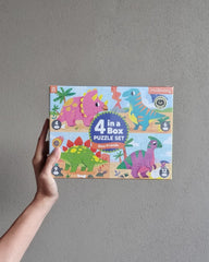 Dino : 4 in a Box puzzle set